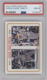 Aaron Judge from the 2023 Topps Heritage set graded by PSA and given an overall grade of 10.