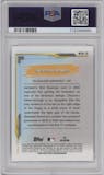 Jackson Chourio from the 2024 Bowman Chrome set graded by PSA and given an overall grade of 9.
