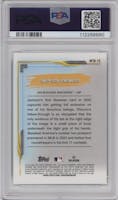Jackson Chourio from the 2024 Bowman Chrome set graded by PSA and given an overall grade of 9.