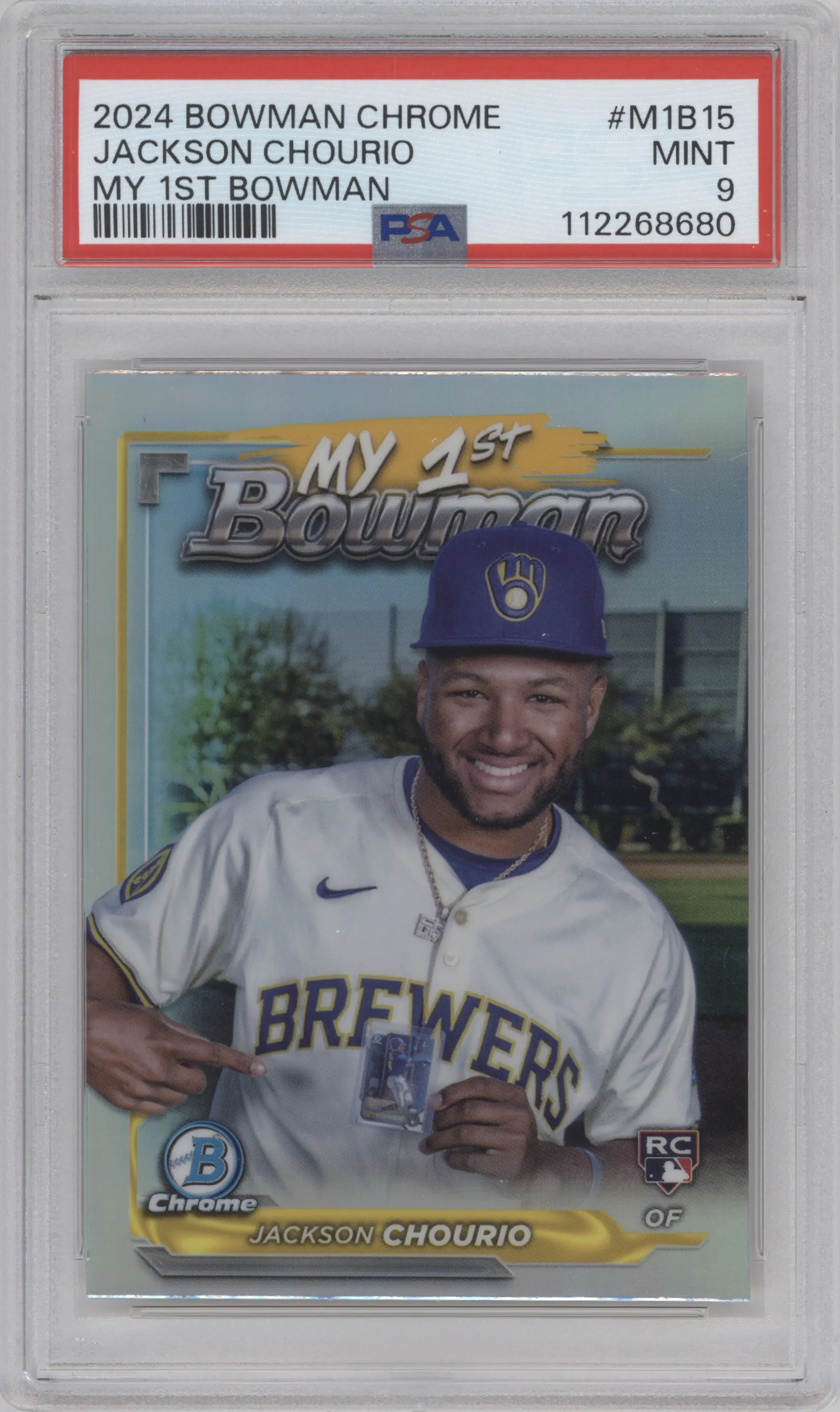 2024 Bowman Chrome My 1st Bowman Jackson Chourio PSA 9