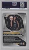 Angel Reese from the 2024 Panini Prizm WNBA set featuring a Blue Prizm parallel graded by PSA and given an overall grade of 9.