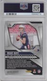 Drake Maye from the 2024 Panini Prizm set graded by PSA and given an overall grade of 10.
