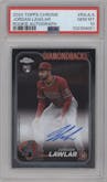 Jordan Lawlar from the 2024 Topps Chrome set graded by PSA and given an overall grade of 10.