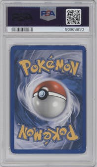 Celebi ex from the 2005 Pokemon EX set graded by PSA and given an overall grade of 6.