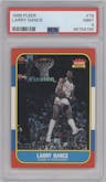 Larry Nance from the 1986-87 Fleer set graded by PSA and given an overall grade of 9.