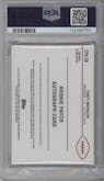 Trey Benson from the 2024 Topps Chrome set featuring a Orange parallel graded by PSA and given an overall grade of 9.