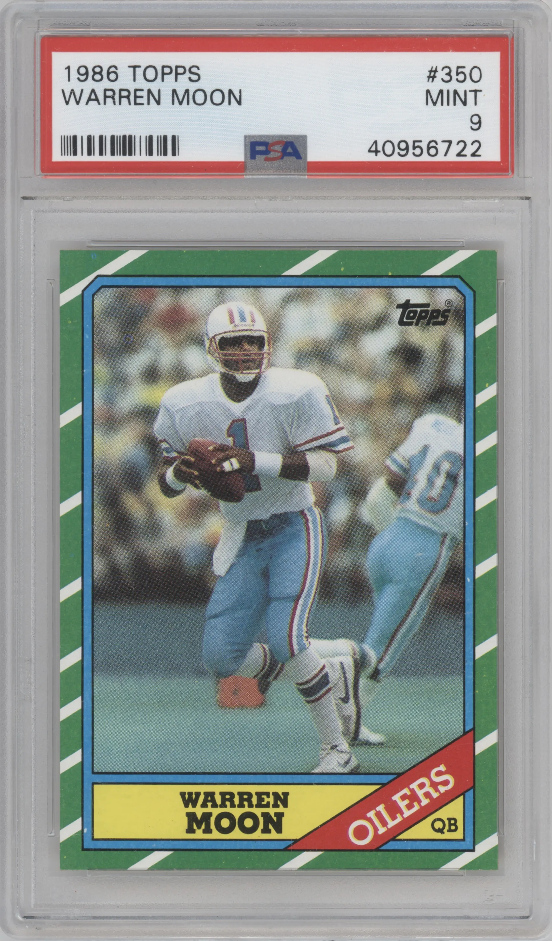 1986 Topps Warren Moon #350 PSA 9