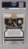 Pat Freiermuth from the 2021 Panini Prizm set featuring a Hyper parallel graded by PSA and given an overall grade of 10.