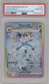 Glaceon ex from the 2025 Pokemon SV set graded by PSA and given an overall grade of 10.