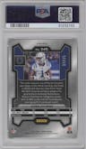 Josh Downs from the 2023 Panini Prizm set featuring a No Huddle Purple parallel graded by PSA and given an overall grade of 10.