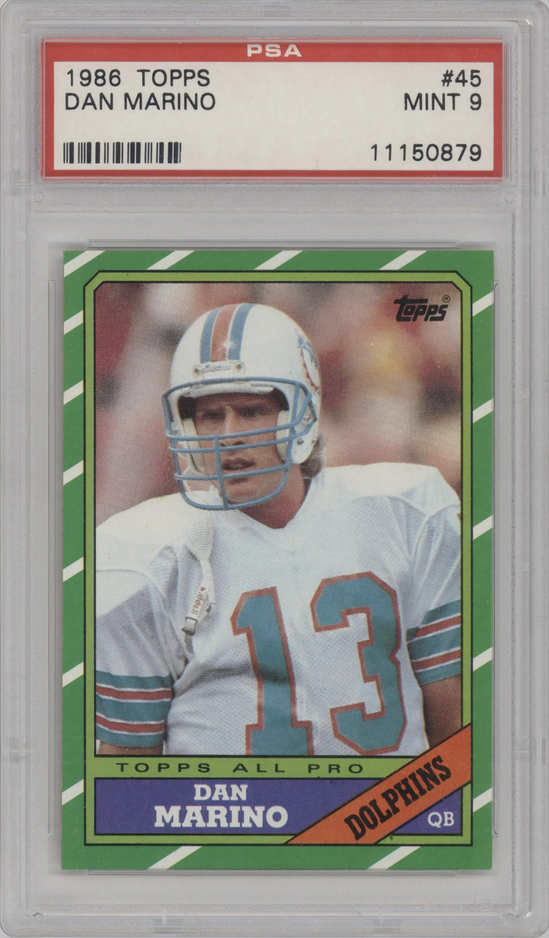 1986 Topps Dan Marino #45 PSA 9
