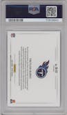 Treylon Burks from the 2022 Panini Prizm set graded by PSA and given an overall grade of 10.
