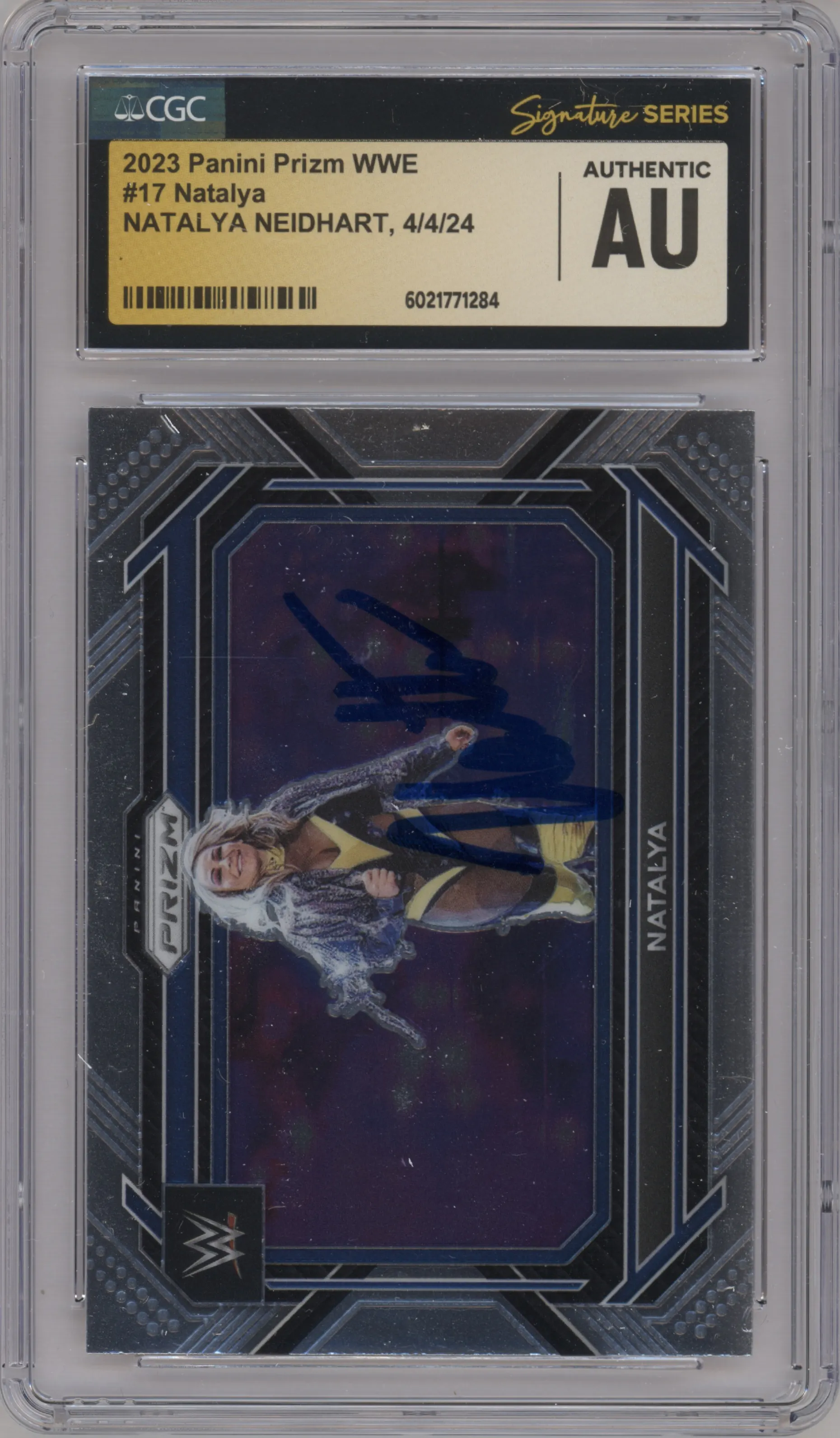 2023 Panini Prizm WWE Natalya CGC AUTHENTIC CGC