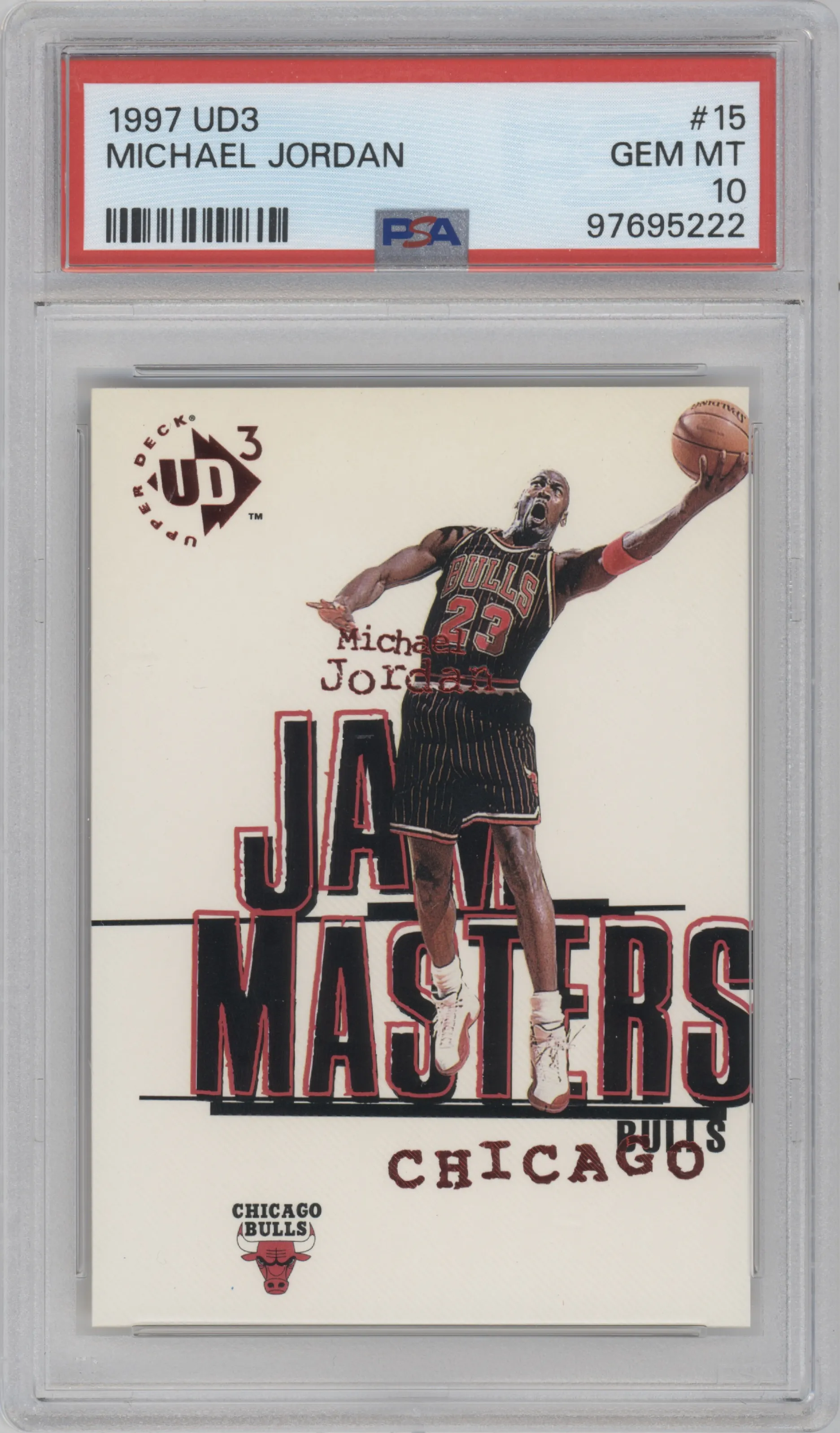 1997 Upper Deck UD3 Michael Jordan #15 PSA 10