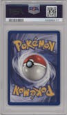 Machop from the 1999 Pokemon set graded by PSA and given an overall grade of 9.