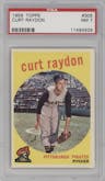 Curt Raydon from the 1959 Topps set graded by PSA and given an overall grade of 7.