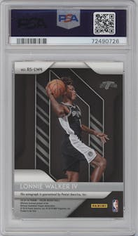 Lonnie Walker IV from the 2018-19 Panini Prizm set graded by PSA and given an overall grade of 10.