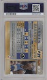 Kevin Garnett from the 1996-97 Bowman’s Best  set featuring a Atomic Refractor parallel graded by PSA and given an overall grade of 9.