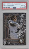 Jackson Merrill from the 2024 Topps Cosmic Chrome x Cactus Jack set graded by PSA and given an overall grade of 10.