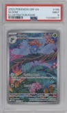 Gloom from the 2023 Pokemon SV set graded by PSA and given an overall grade of 9.