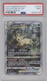 Leafeon VSTAR from the 2023 Pokemon SWSH set graded by PSA and given an overall grade of 9.