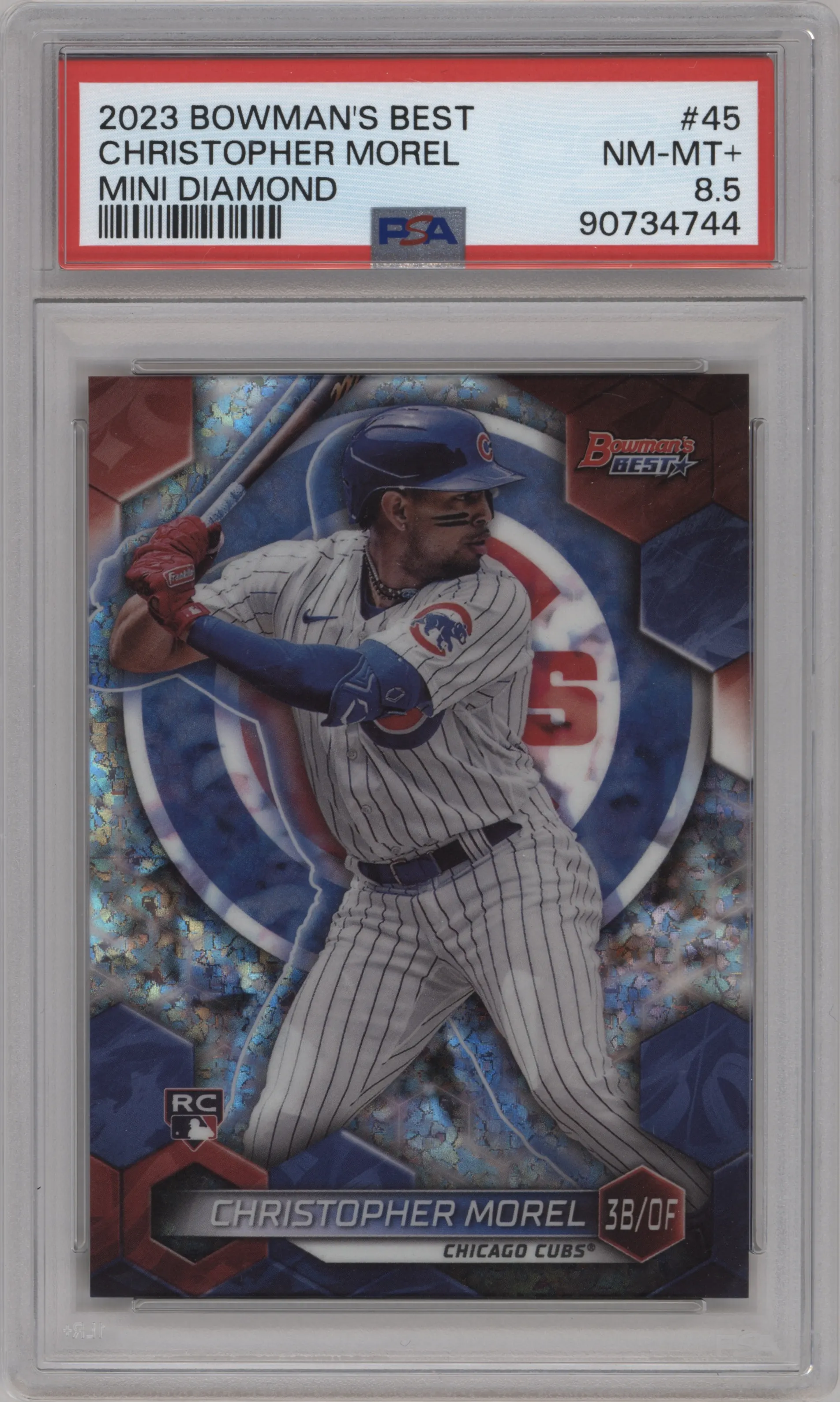 2023 Bowman's Best Christopher Morel Mini-Diamond Refractor PSA 8.5
