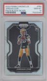Jordan Love from the 2020 Panini Chronicles set featuring a Silver parallel graded by PSA and given an overall grade of 10.