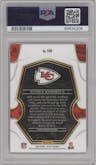 Patrick Mahomes II from the 2022 Panini Select set graded by PSA and given an overall grade of 10.
