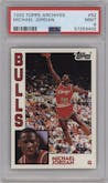 Michael Jordan from the 1992-93 Topps Archives set graded by PSA and given an overall grade of 9.