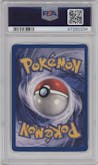 Electrode from the 1999 Pokemon set graded by PSA and given an overall grade of 10.