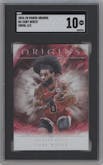 Coby White   from the 2024-25 Panini Origins set featuring a Swirl FOTL parallel graded by SGC and given an overall grade of 10.