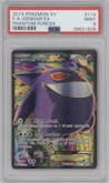 Gengar EX from the 2014 Pokemon XY set graded by PSA and given an overall grade of 9.