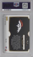 Bo Nix from the 2024 Panini Select set featuring a Tie-Dye Prizm parallel graded by PSA and given an overall grade of 10.