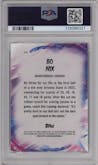 Bo Nix from the 2024 Topps Chrome set graded by PSA and given an overall grade of 10.