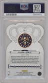Nikola Jokic from the 2022-23 Panini Crown Royale set featuring a Crystal parallel graded by PSA and given an overall grade of 10.