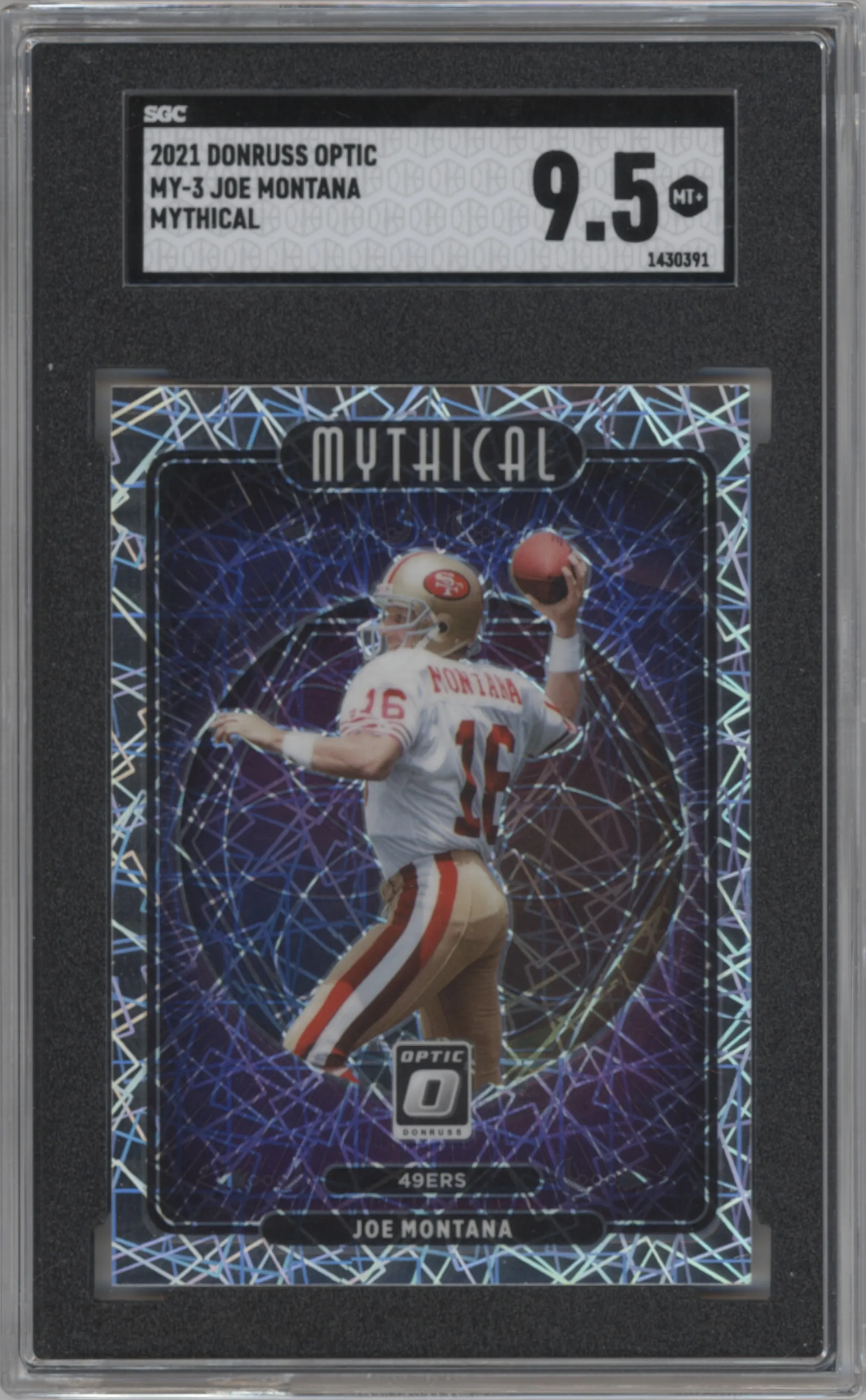 2021 Panini Donruss Optic Mythical Joe Montana SGC 9.5