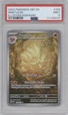 Ninetales from the 2023 Pokemon SV set graded by PSA and given an overall grade of 9.