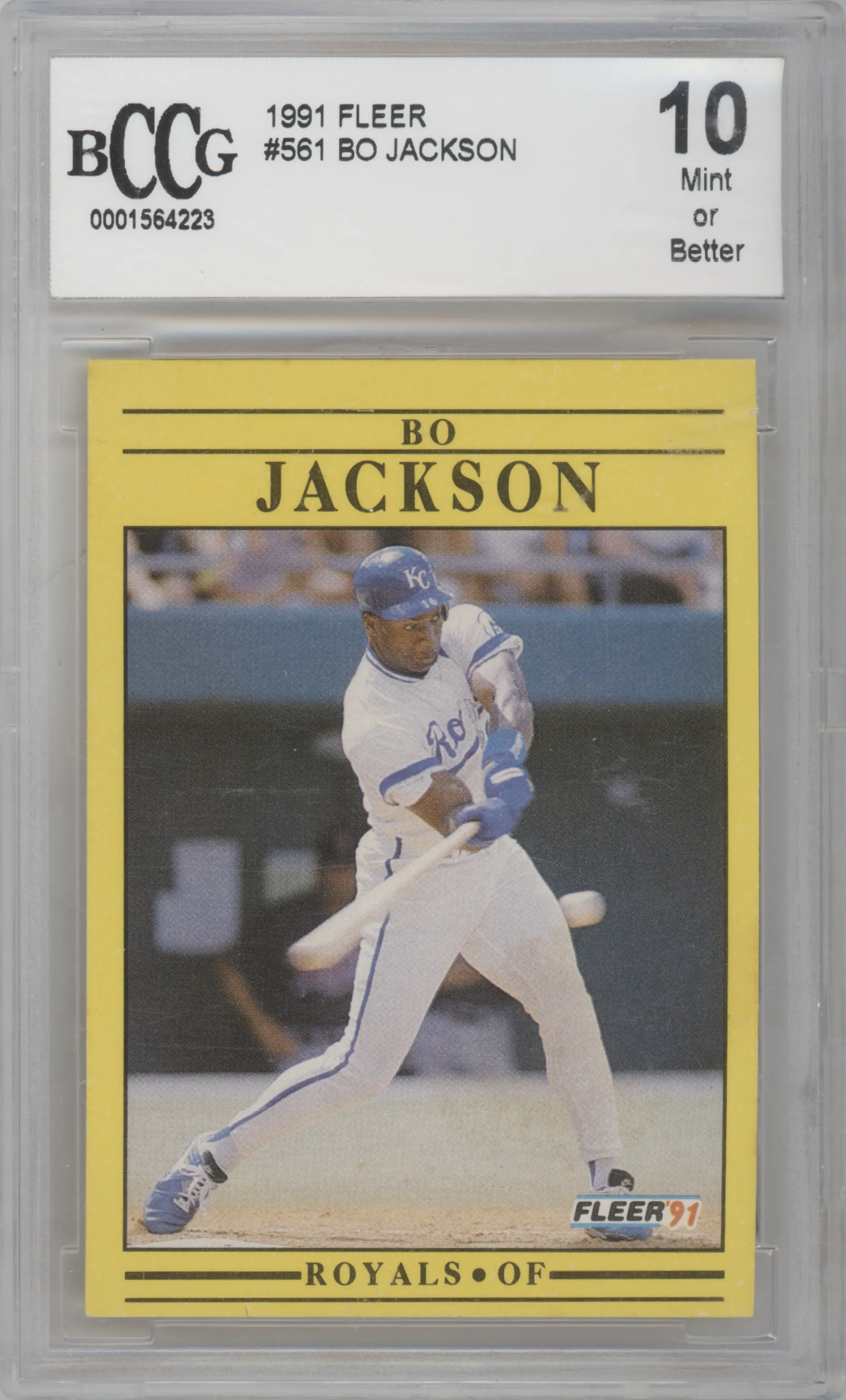 1991 Fleer Bo Jackson BGS 10