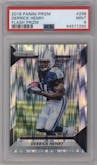 Derrick Henry from the 2016 Panini Prizm set featuring a Flash Prizm parallel graded by PSA and given an overall grade of 9.