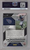 Derrick Henry from the 2016 Panini Prizm set featuring a Flash Prizm parallel graded by PSA and given an overall grade of 9.