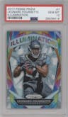Leonard Fournette from the 2017 Panini Prizm set graded by PSA and given an overall grade of 10.