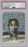 Jaxon Smith-Njigba from the 2023 Donruss Optic set graded by PSA and given an overall grade of 10.