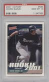 Ichiro Suzuki from the 2001 Upper Deck Victory set graded by PSA and given an overall grade of 10.