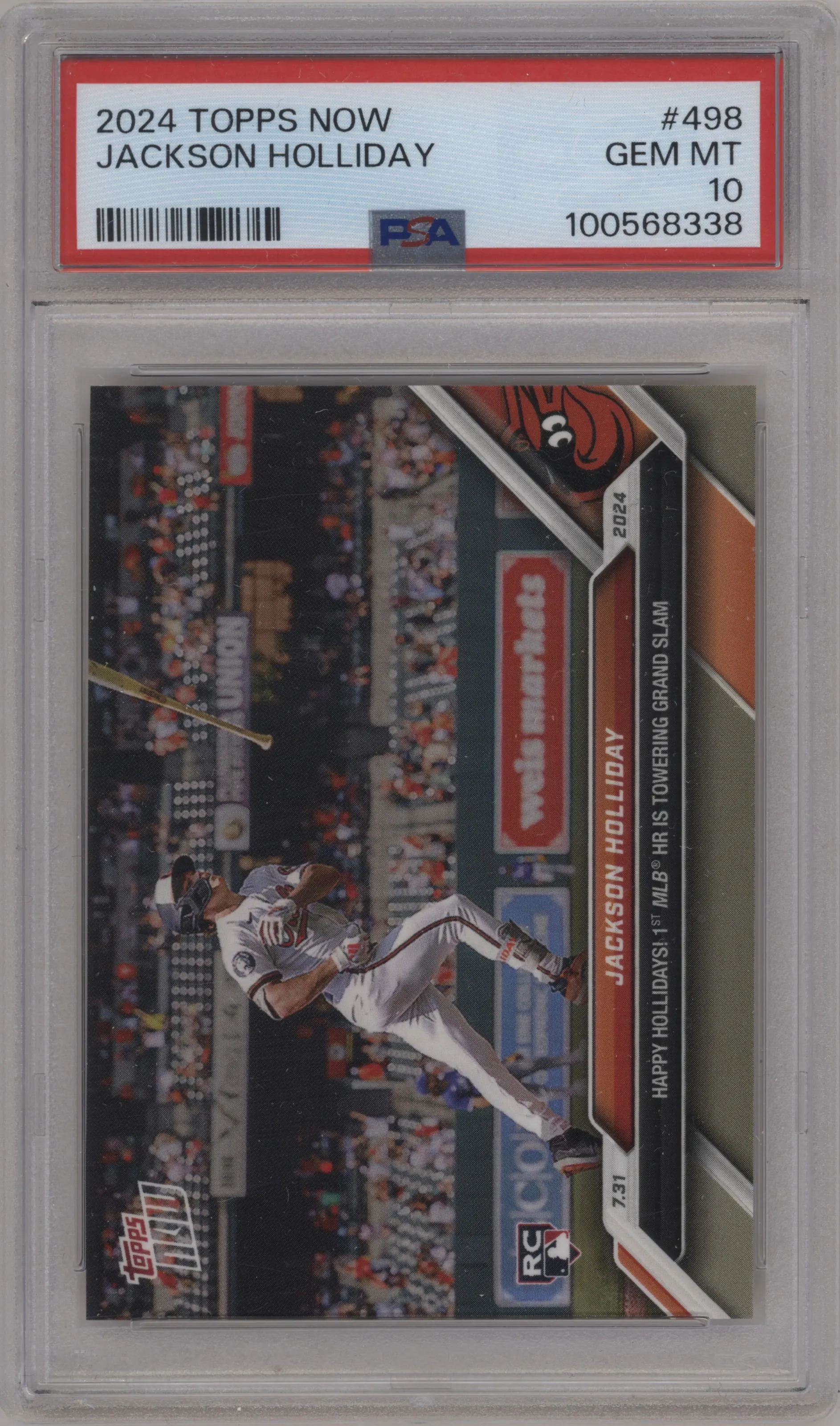 2024 Topps Now Jackson Holliday PSA 10