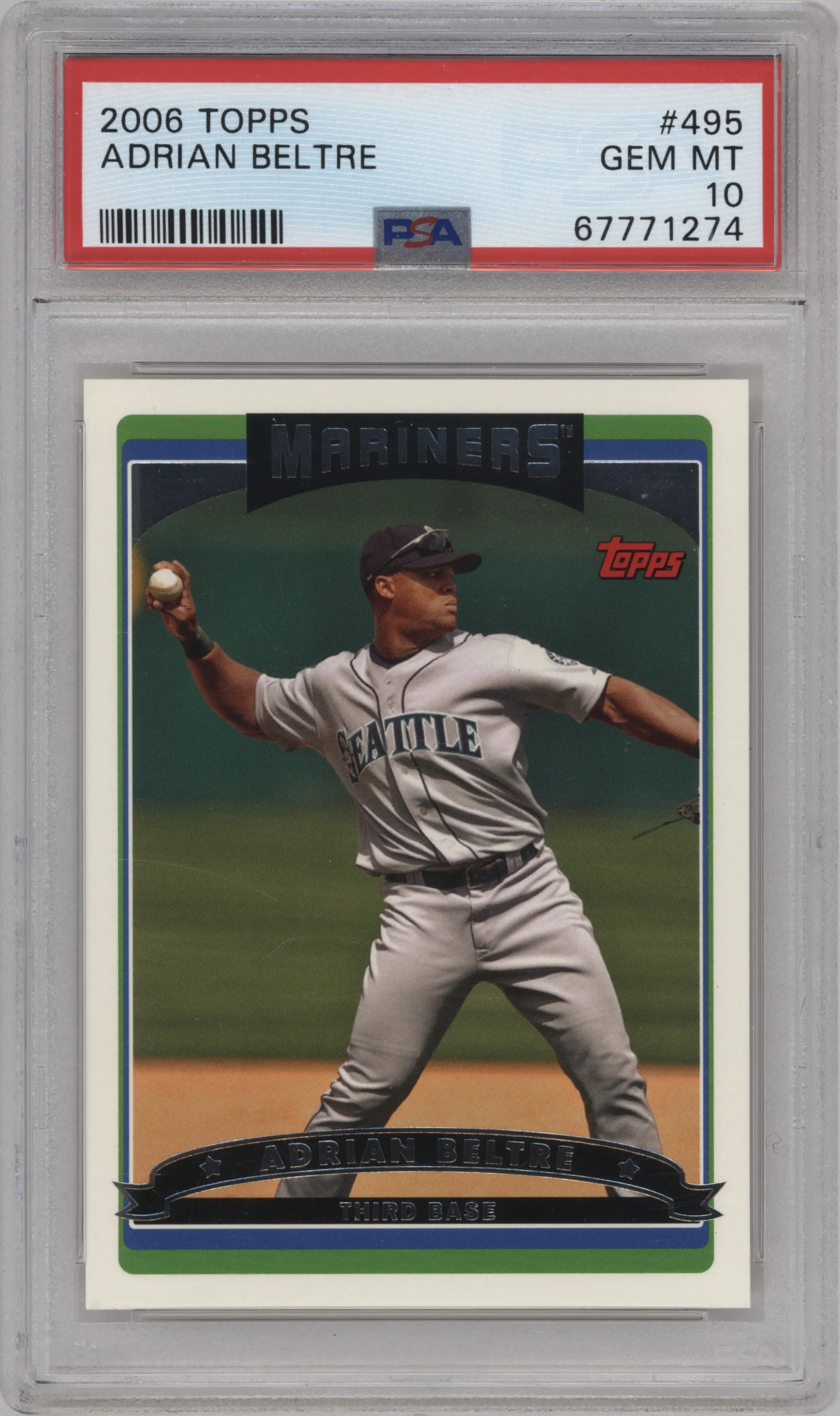 2006 Topps Adrian Beltre PSA 10