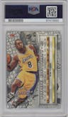 Kobe Bryant from the 1996-97 Fleer Metal  set graded by PSA and given an overall grade of 9.