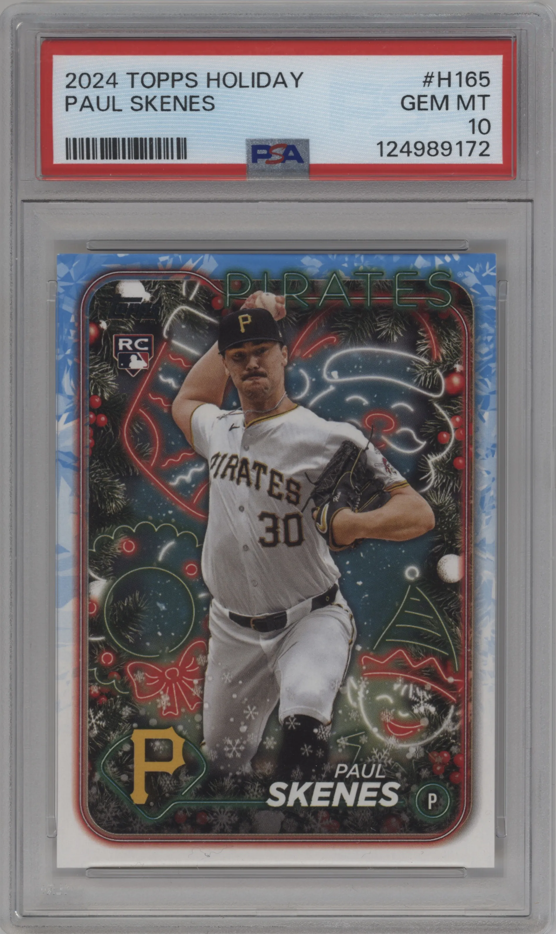 2024 Topps Holiday Paul Skenes PSA 10