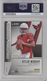 Kyler Murray from the 2019 Panini Prizm set featuring a Green Scope parallel graded by PSA and given an overall grade of 10.