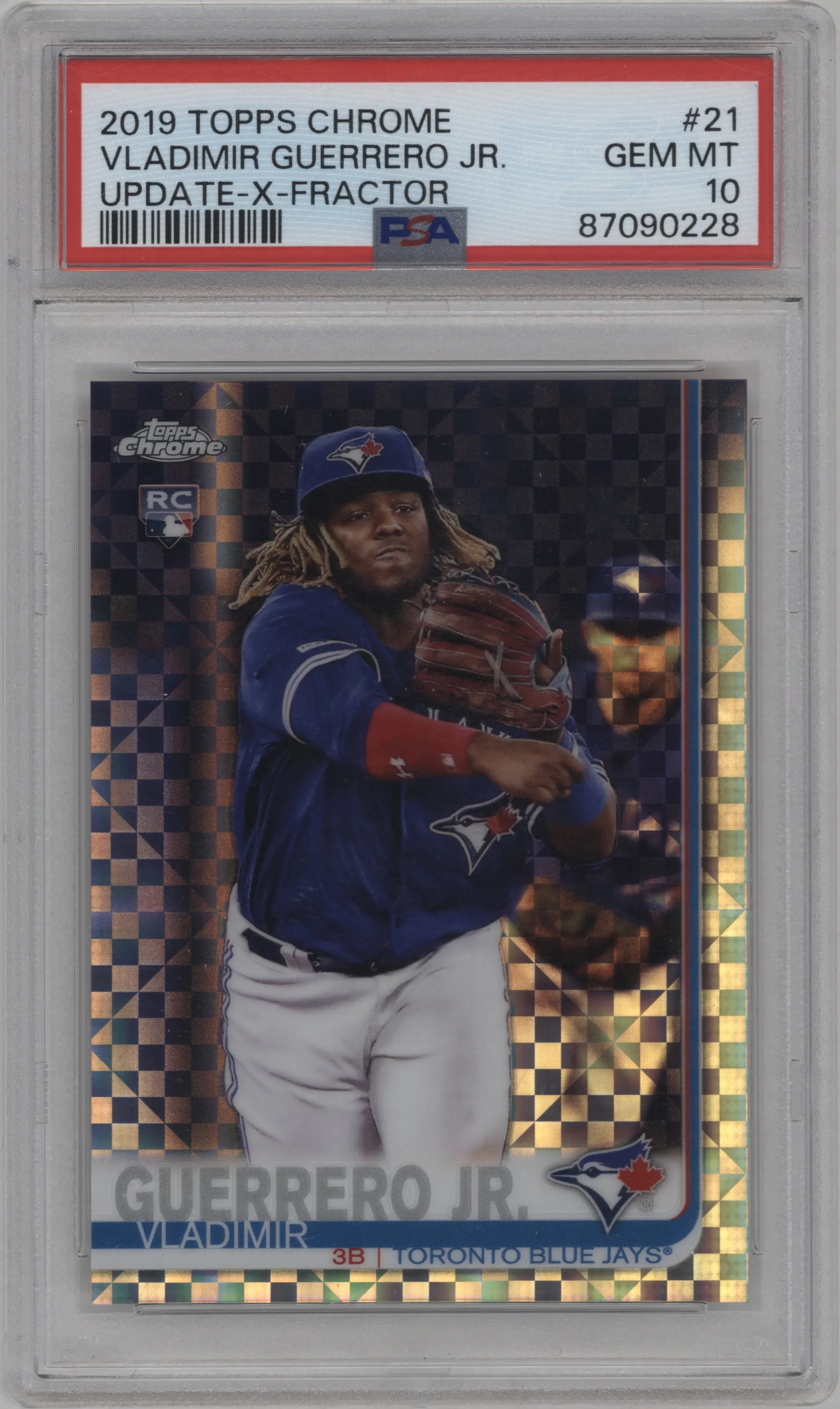 2019 Topps Chrome Update Vladimir Guerrero Jr. X-Fractor #21 PSA 10