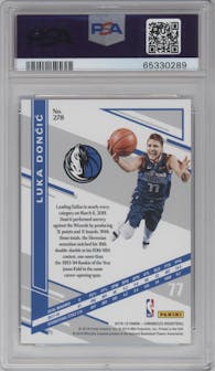Luka Doncic from the 2018-19 Panini Chronicles set graded by PSA and given an overall grade of 10.